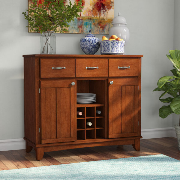 Andover Mills Presswood 3 Drawer Wood Server & Reviews Wayfair